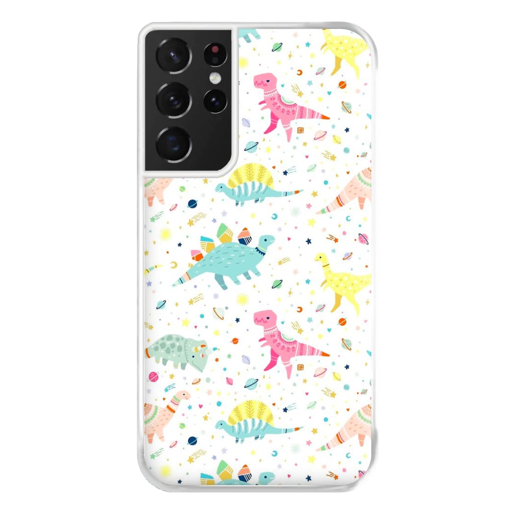 Dinosaur Pattern Phone Case for Galaxy S21 Ultra