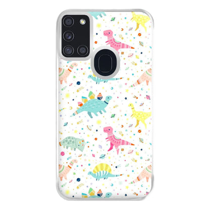 Dinosaur Pattern Phone Case for Galaxy A21s