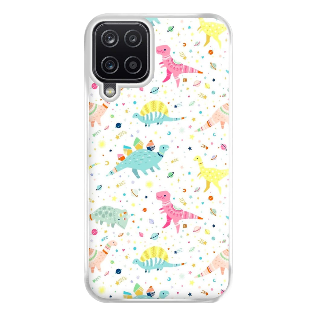 Dinosaur Pattern Phone Case for Galaxy A12