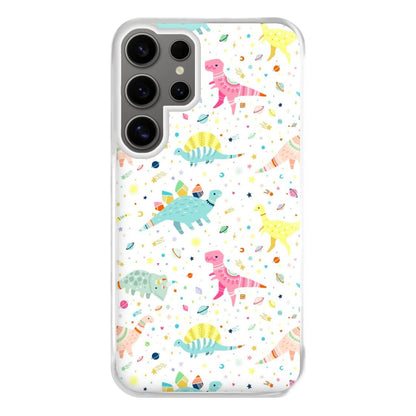 Dinosaur Pattern Phone Case for Galaxy S24 Ultra