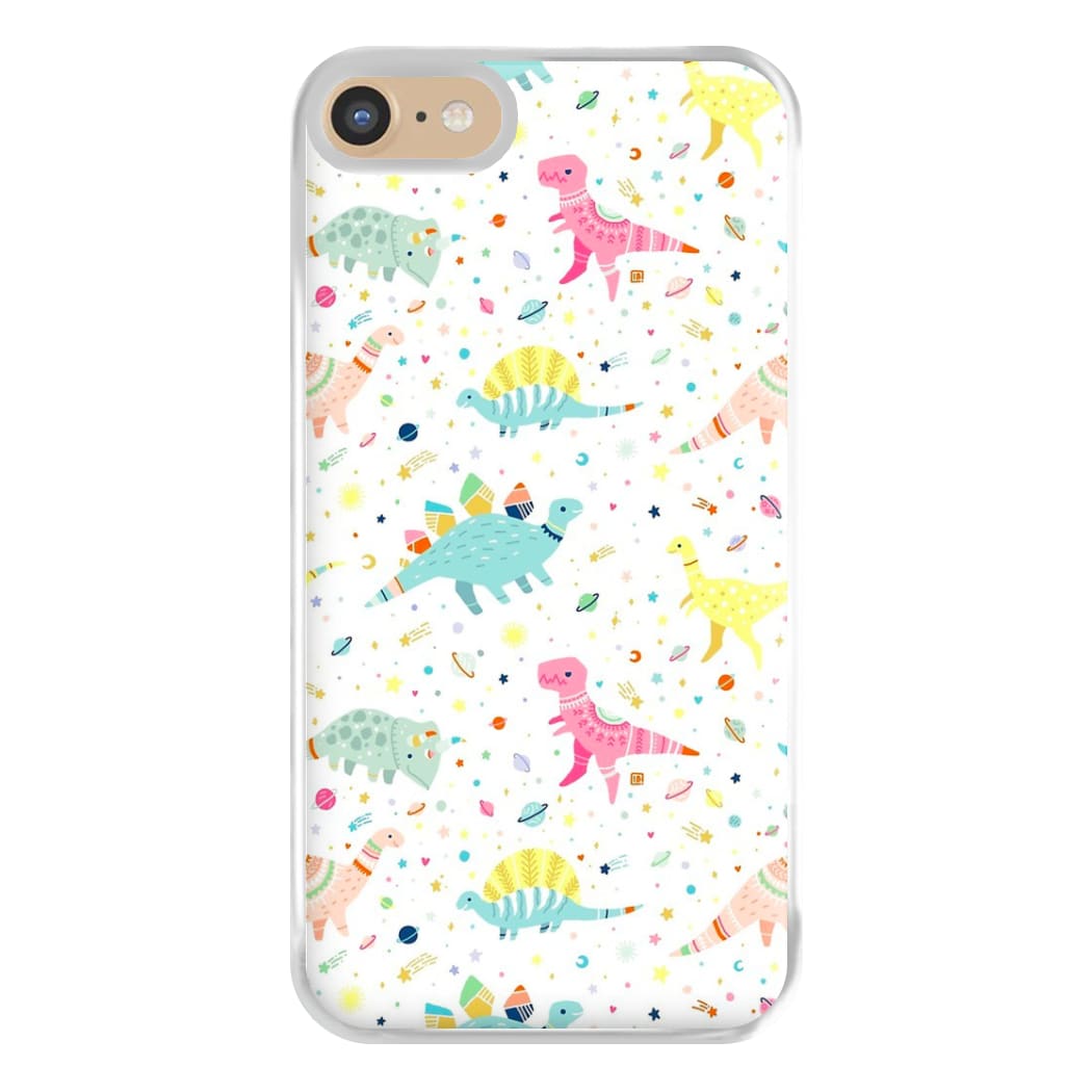 Dinosaur Pattern Phone Case for iPhone 6 / 7 / 8 / SE