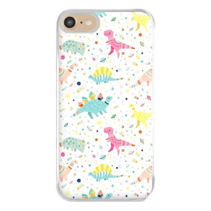 Dinosaur Pattern Phone Case for iPhone 6 / 7 / 8 / SE