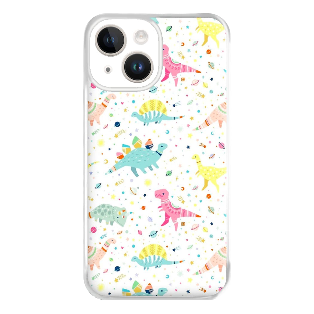 Dinosaur Pattern Phone Case for iPhone 14