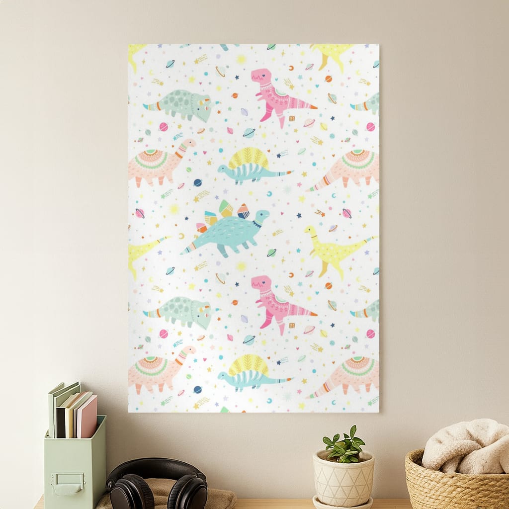 Dinosaur Pattern Poster