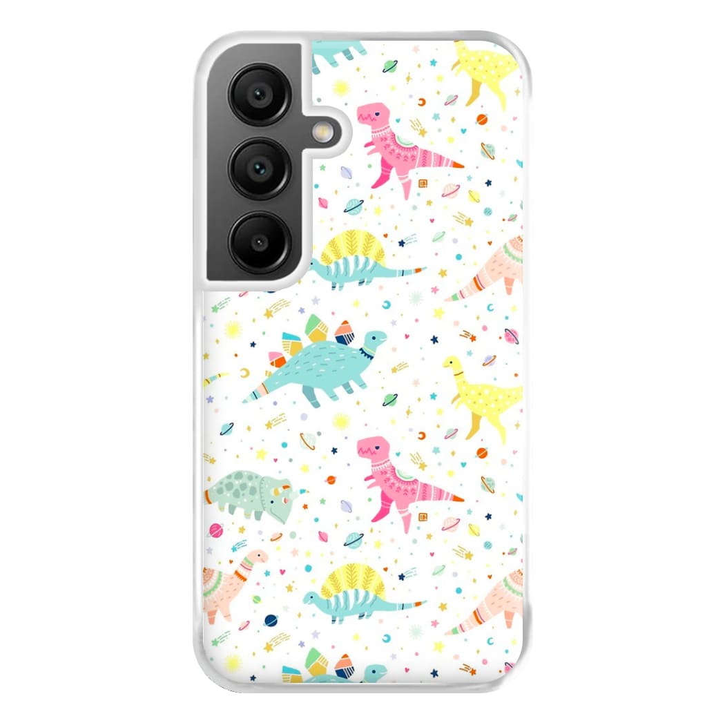 Dinosaur Pattern Phone Case for Galaxy A55