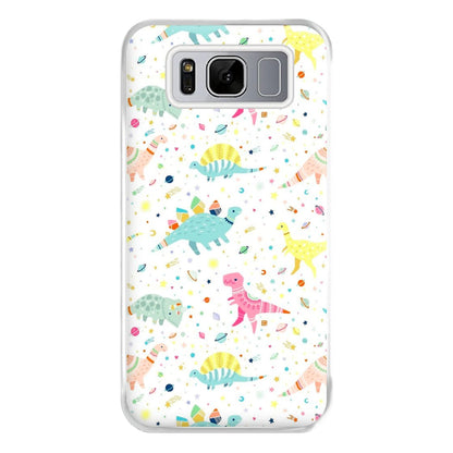 Dinosaur Pattern Phone Case for Galaxy S8 Plus