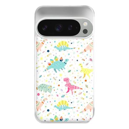 Dinosaur Pattern Phone Case for Google Pixel 9 Pro XL