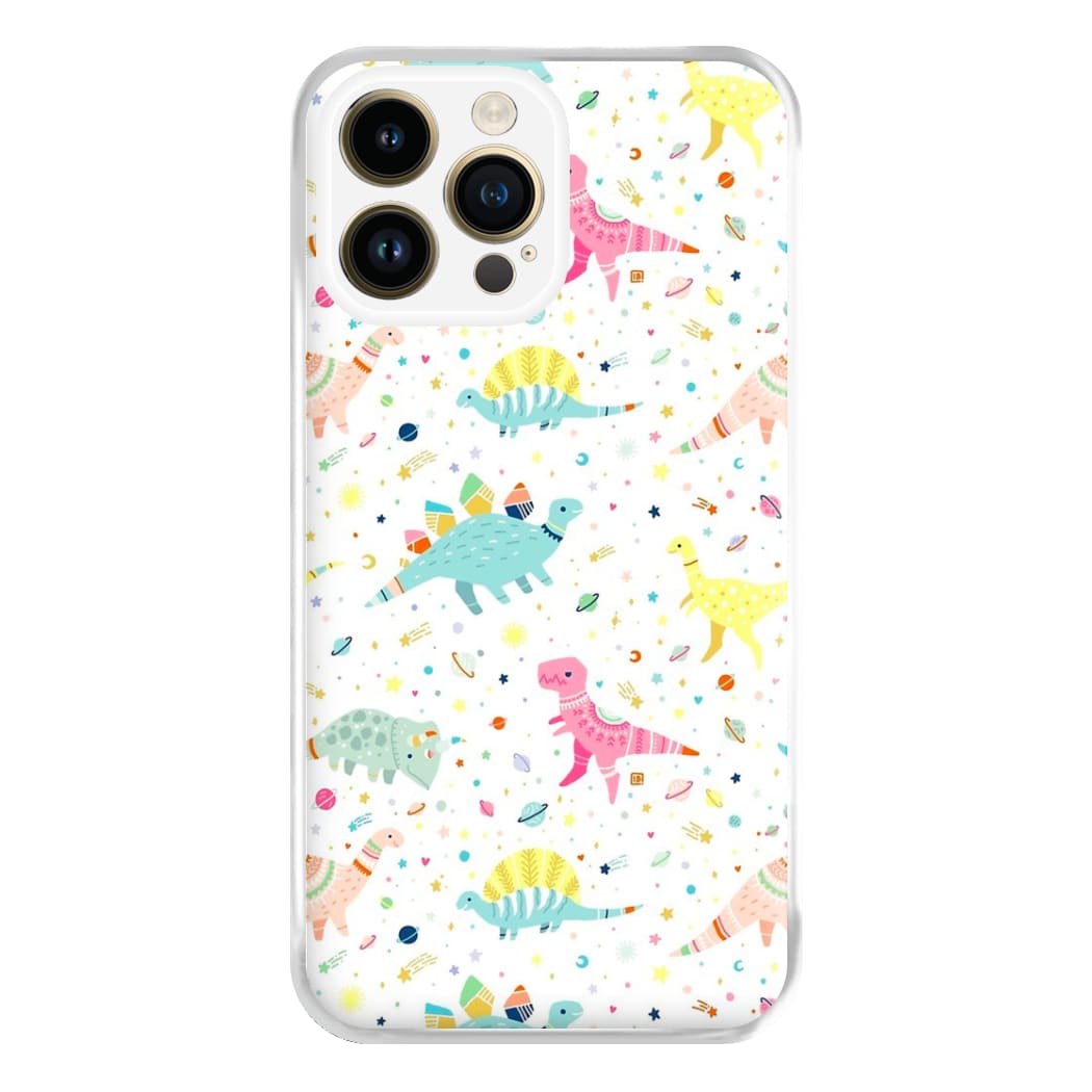 Dinosaur Pattern Phone Case for iPhone 14 Pro Max