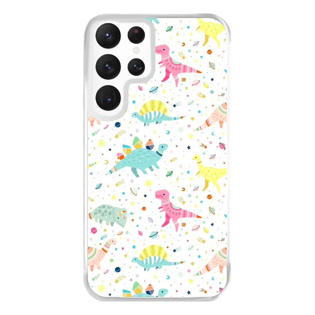 Dinosaur Pattern Phone Case for Galaxy S22 Ultra