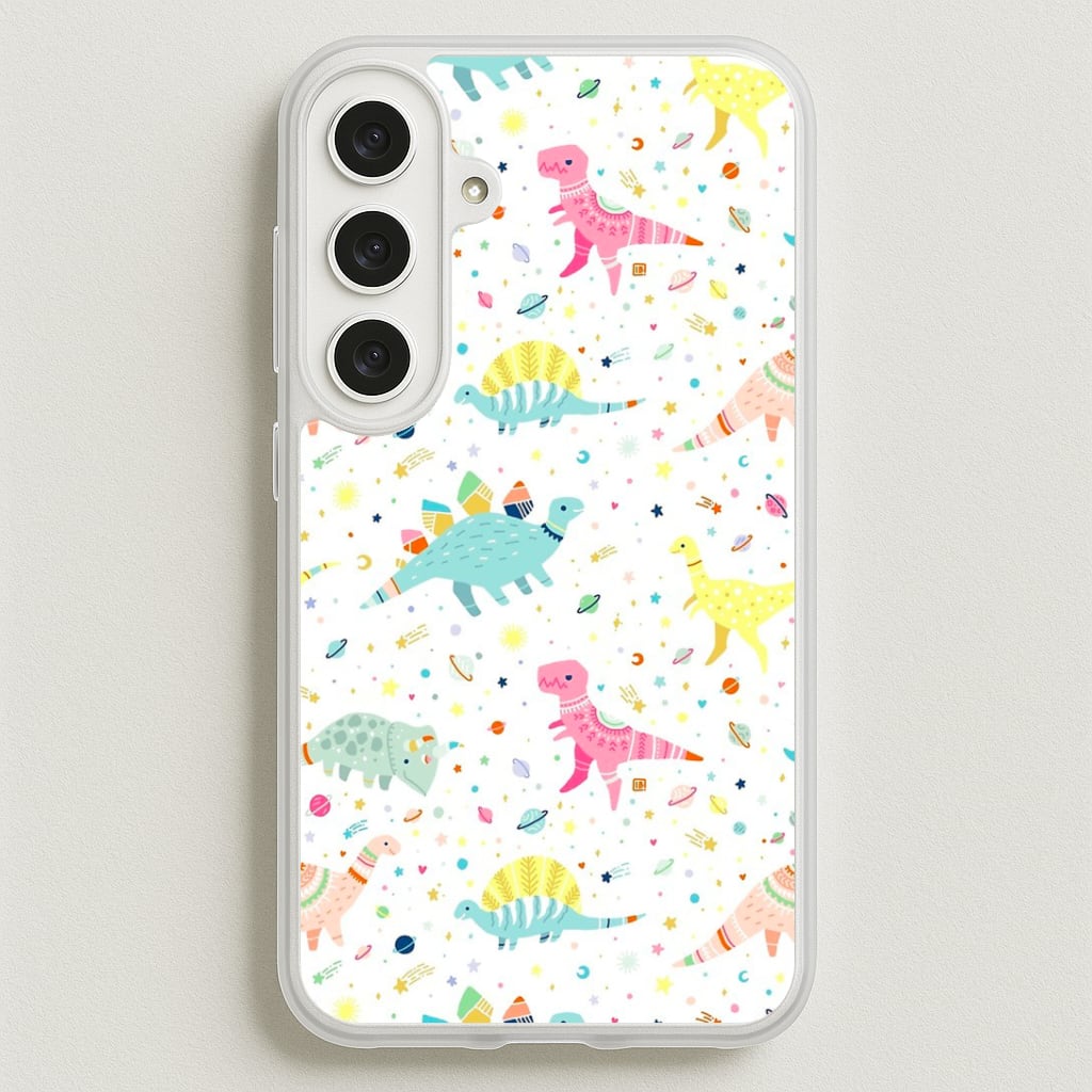 Dinosaur Pattern Phone Case for Galaxy S25FE