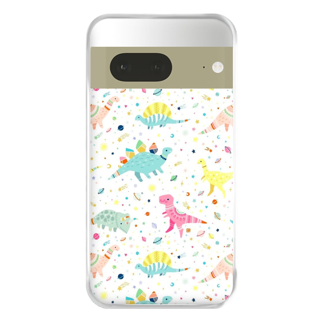 Dinosaur Pattern Phone Case for Google Pixel 7a