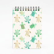Gilded Jade & Mint Turtles Notebook 4