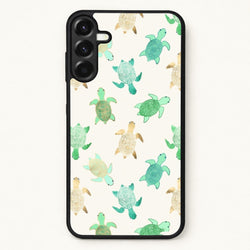 Gilded Jade & Mint Turtles Phone Case for Galaxy A17