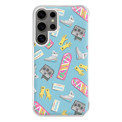 BTTF Pattern Phone Case for Galaxy S24 Ultra