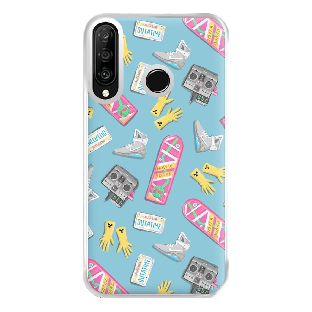 BTTF Pattern Phone Case for Huawei P30 Lite