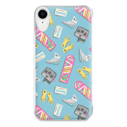 BTTF Pattern Phone Case for iPhone XR