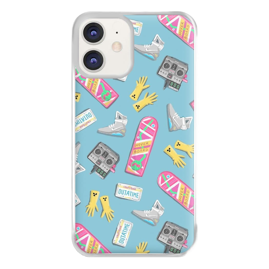 BTTF Pattern Phone Case for iPhone 12 / 12 Pro