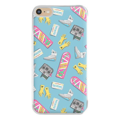 BTTF Pattern Phone Case for iPhone 6 Plus / 7 Plus / 8 Plus