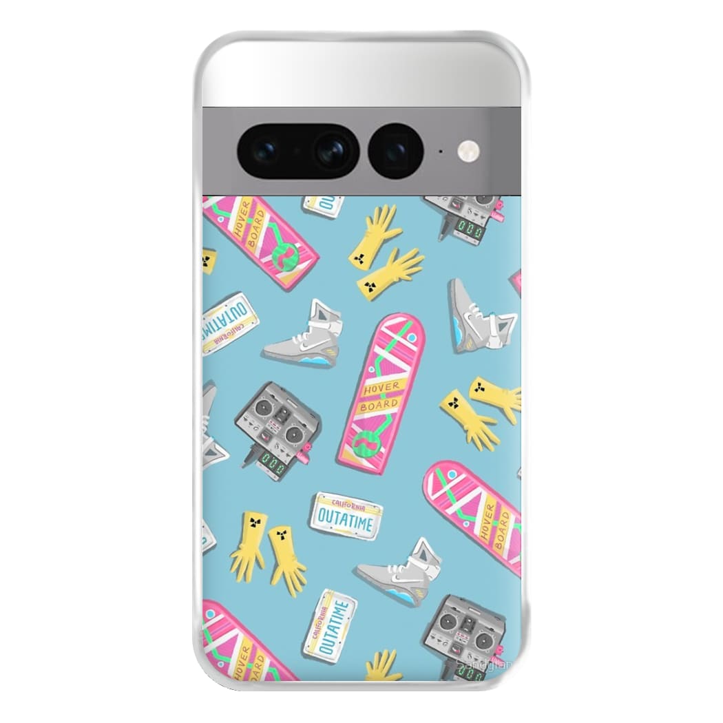 BTTF Pattern Phone Case for Google Pixel 7 Pro