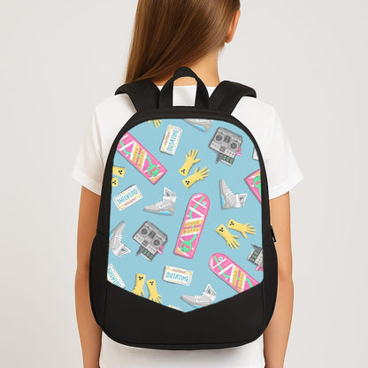 BTTF Pattern Large School Bag