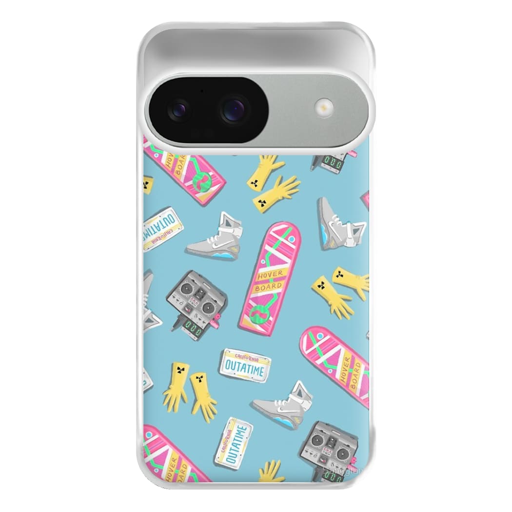 BTTF Pattern Phone Case for Google Pixel 9 / 9 Pro