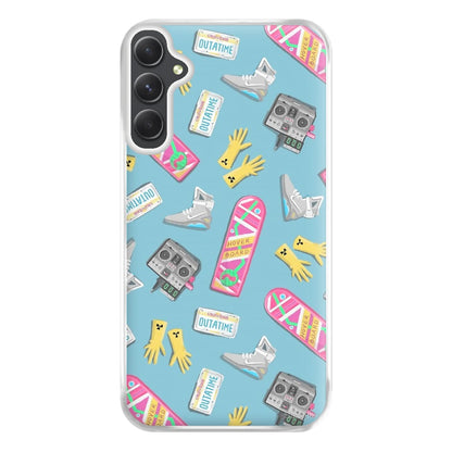 BTTF Pattern Phone Case for Galaxy A34