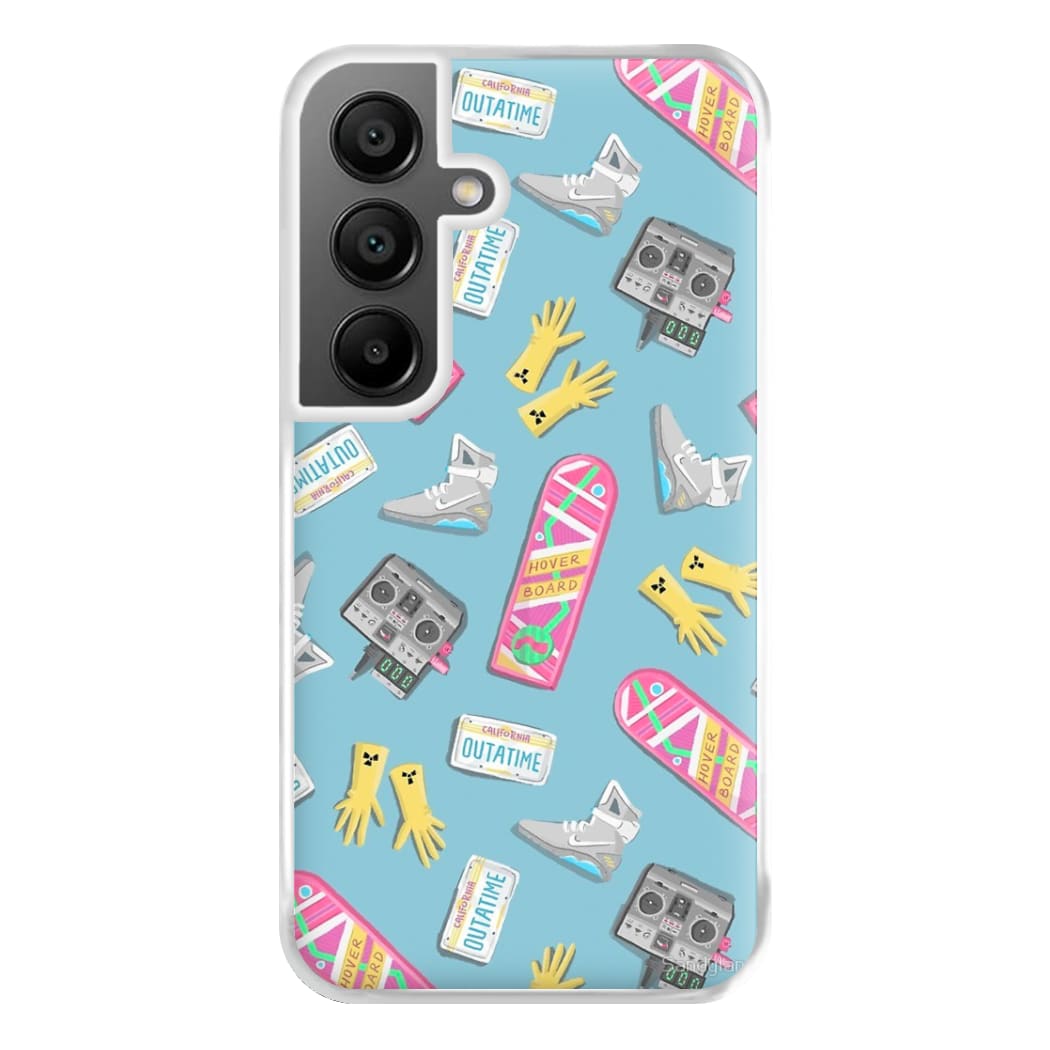 BTTF Pattern Phone Case for Galaxy A55