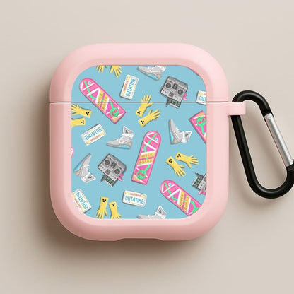 BTTF Pattern Pink AirPods Case