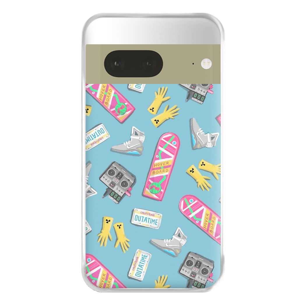 BTTF Pattern Phone Case for Google Pixel 7a