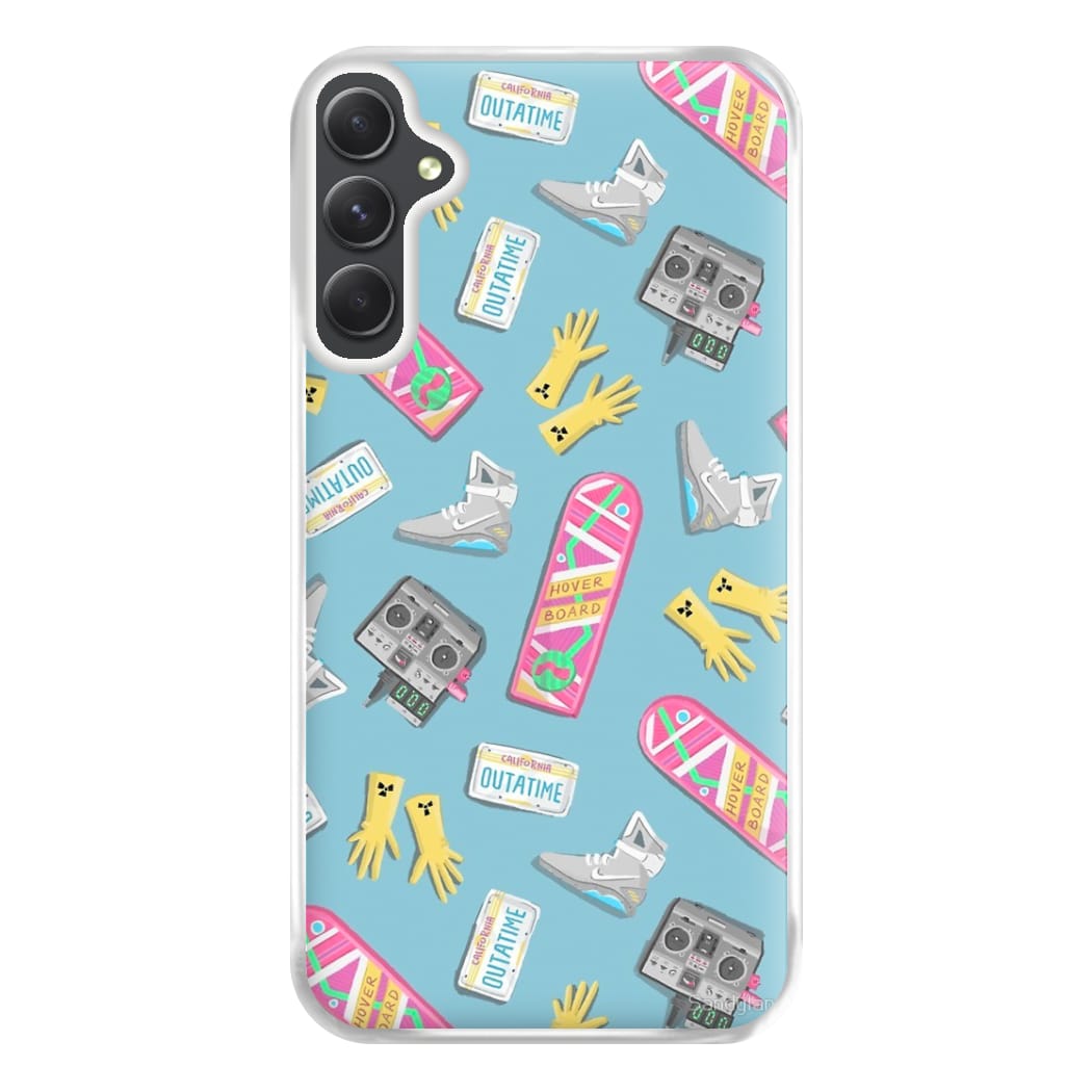 BTTF Pattern Phone Case for Galaxy A14