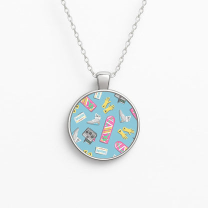 BTTF Pattern Circle Necklace