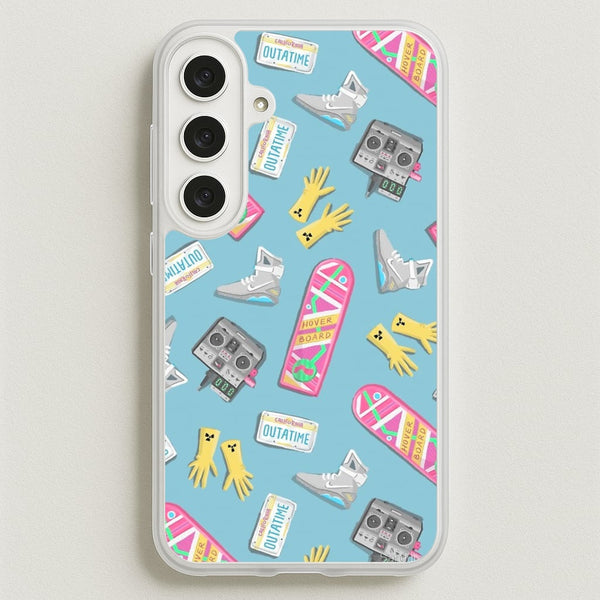 BTTF Pattern Phone Case for Galaxy S25FE