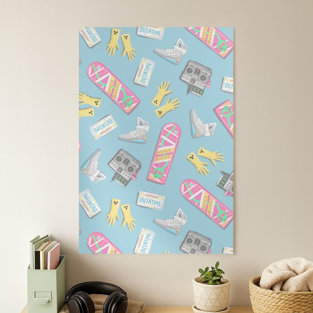 BTTF Pattern Poster