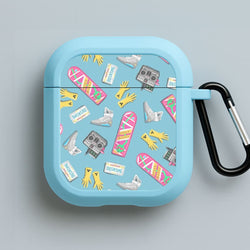 BTTF Pattern Blue AirPods Case