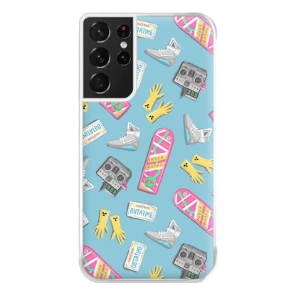 BTTF Pattern Phone Case for Galaxy S21 Ultra