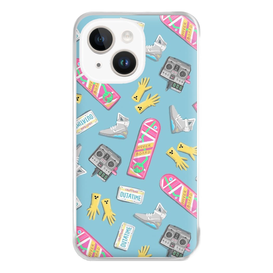 BTTF Pattern Phone Case for iPhone 14 Plus