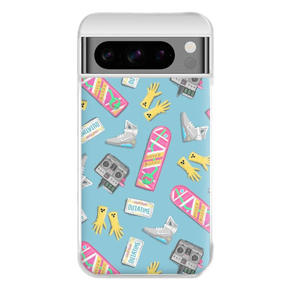 BTTF Pattern Phone Case for Google Pixel 8 Pro