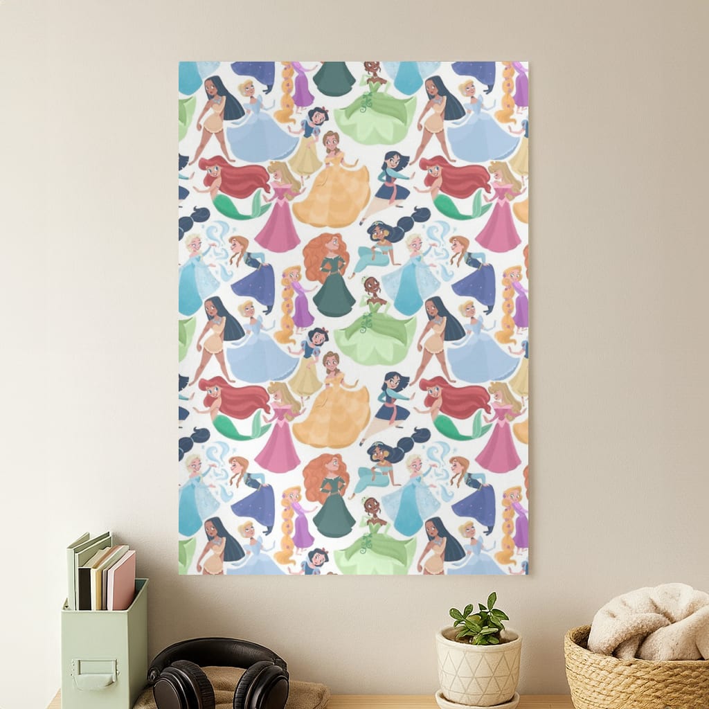 Fairytale Princess Pattern Poster