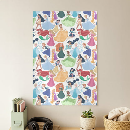 Fairytale Princess Pattern Poster