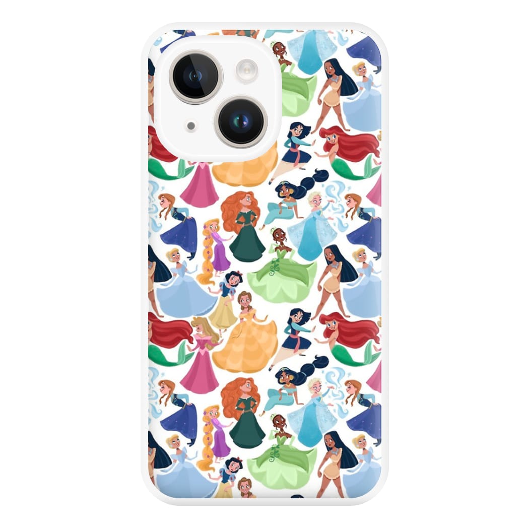 Fairytale Princess Pattern Phone Case for iPhone 14 Plus