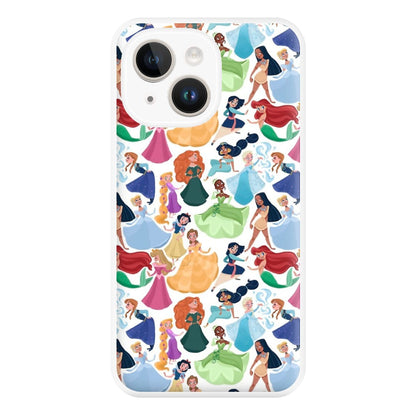 Fairytale Princess Pattern Phone Case for iPhone 14 Plus