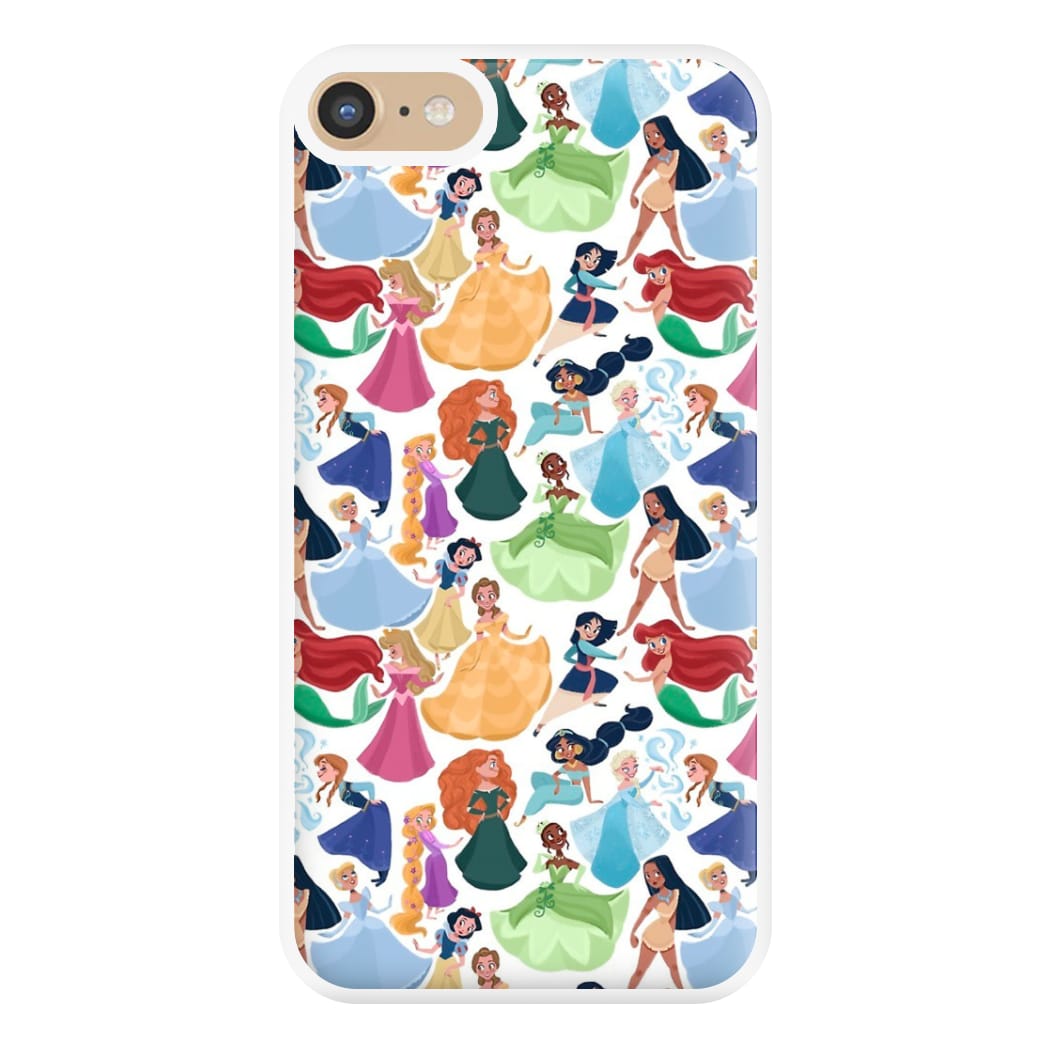 Fairytale Princess Pattern Phone Case for iPhone 6 / 7 / 8 / SE