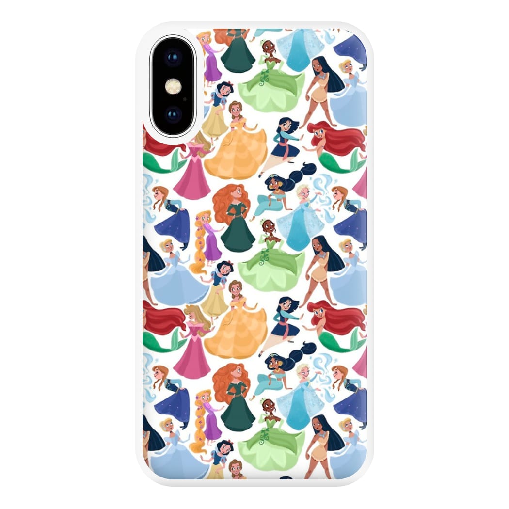 Fairytale Princess Pattern Phone Case for iPhone XS Max