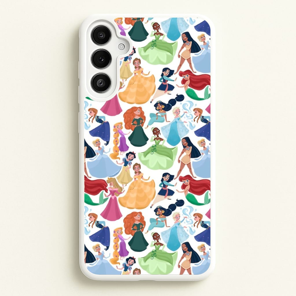 Fairytale Princess Pattern  - Disney Phone Case for Galaxy A34
