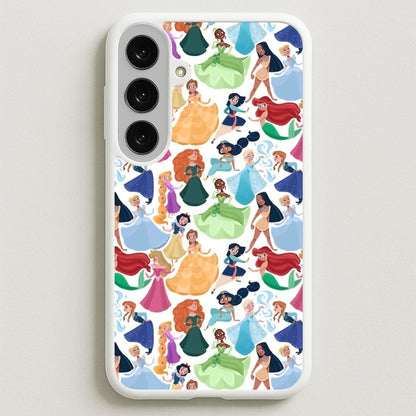 Fairytale Princess Pattern Phone Case for Galaxy S25FE