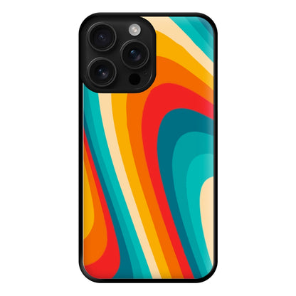 Rainbow Abstract Pattern Phone Case for iPhone 16 Pro Max