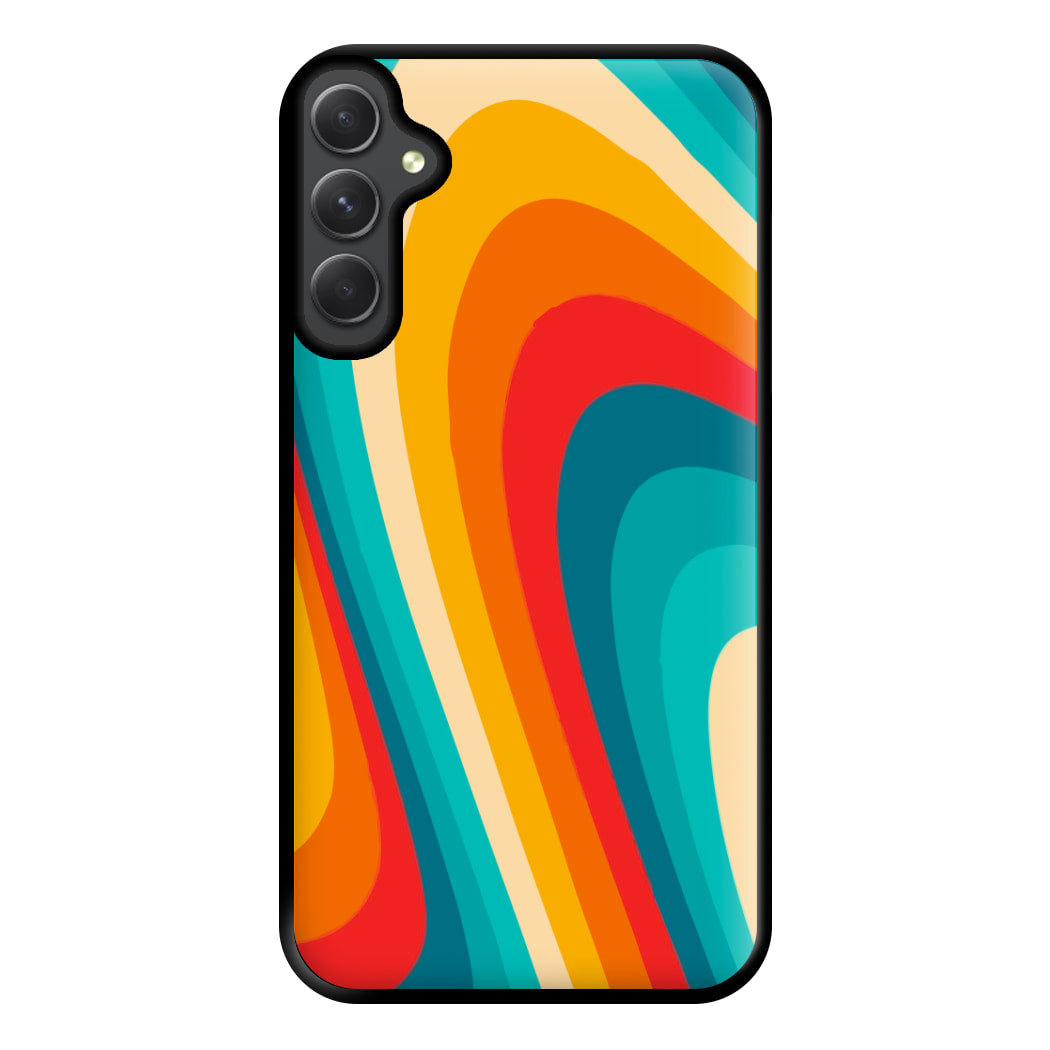 Rainbow Abstract Pattern Phone Case for Galaxy A34