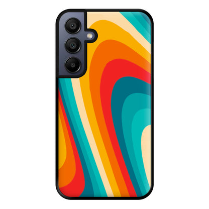 Rainbow Abstract Pattern Phone Case for Galaxy A15