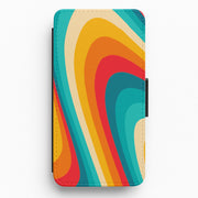 Rainbow Abstract Pattern Flip / Wallet Phone Case 1