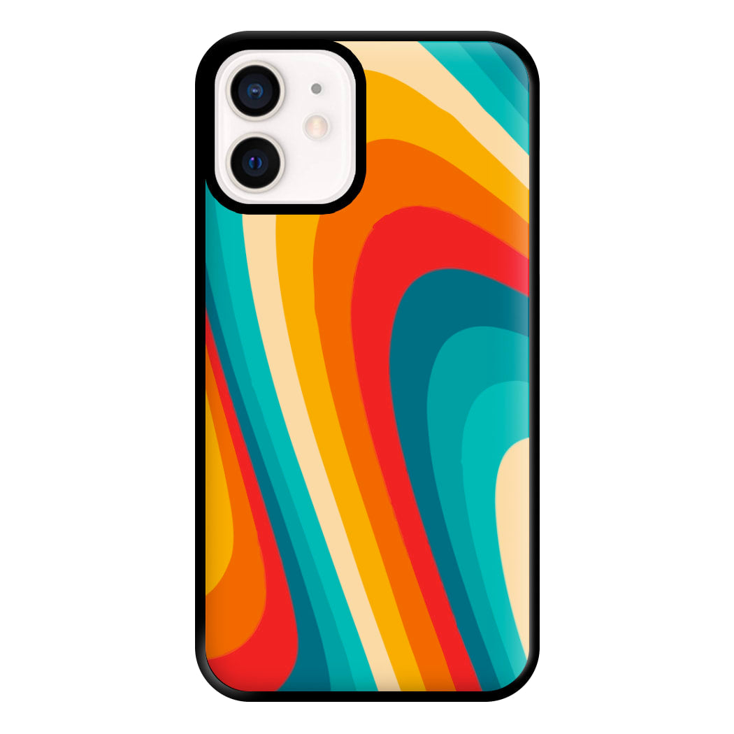 Rainbow Abstract Pattern Phone Case for iPhone 12 Mini